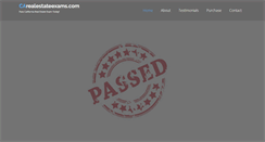 Desktop Screenshot of carealestateexams.com